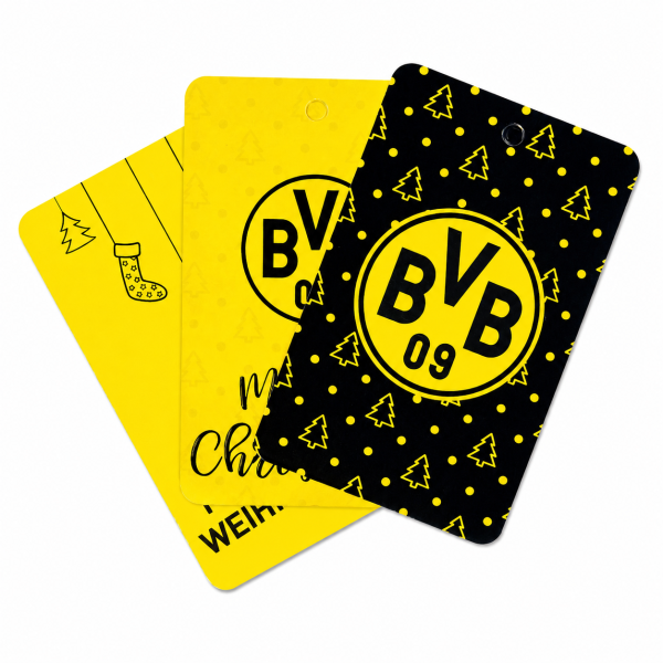 Borussia Dortmund BVB Geschenkanhängerset mit Stickern